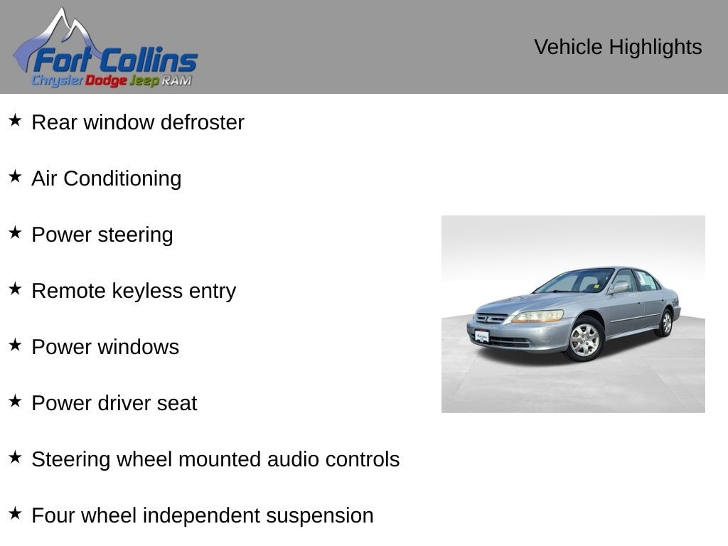 Used 2002 Honda Accord EX Sedan