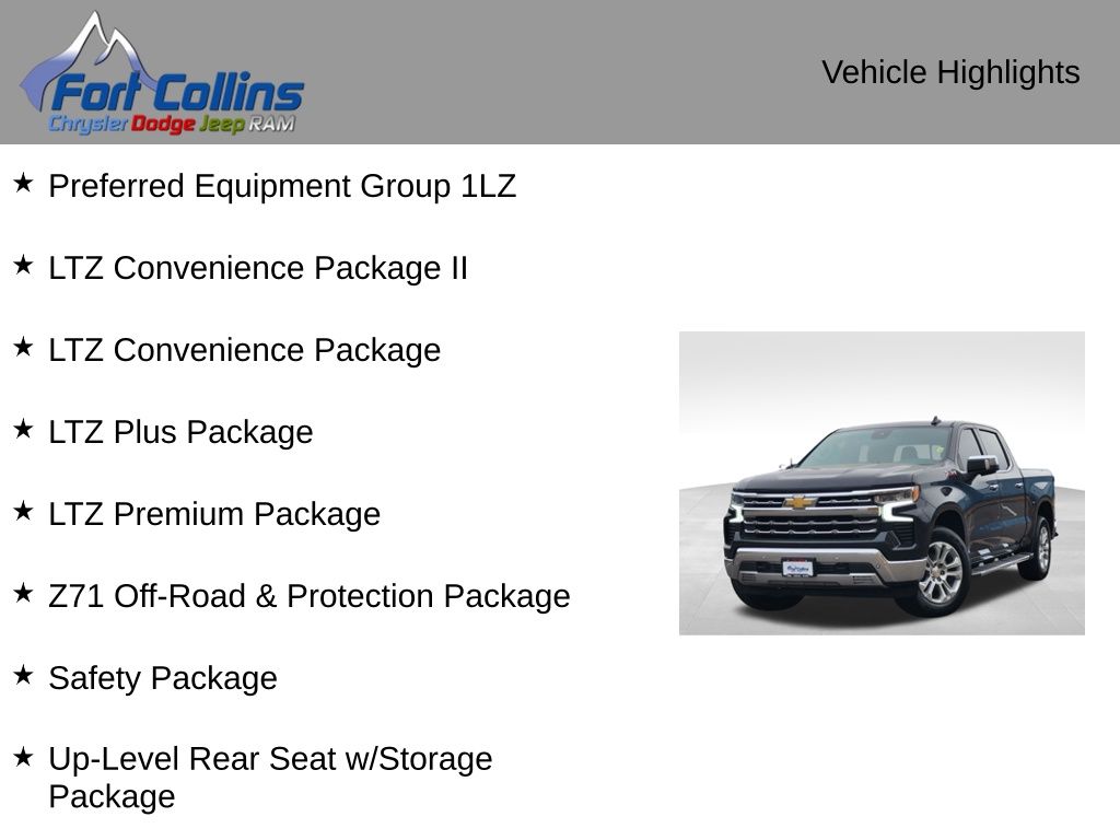 Used 2023 Chevrolet Silverado 1500 LTZ Truck