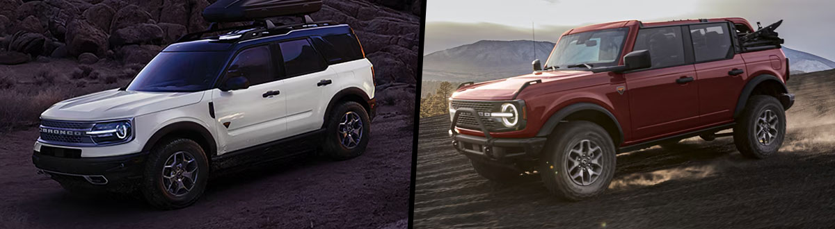 2024 Ford Bronco Sport vs 2024 Ford Bronco