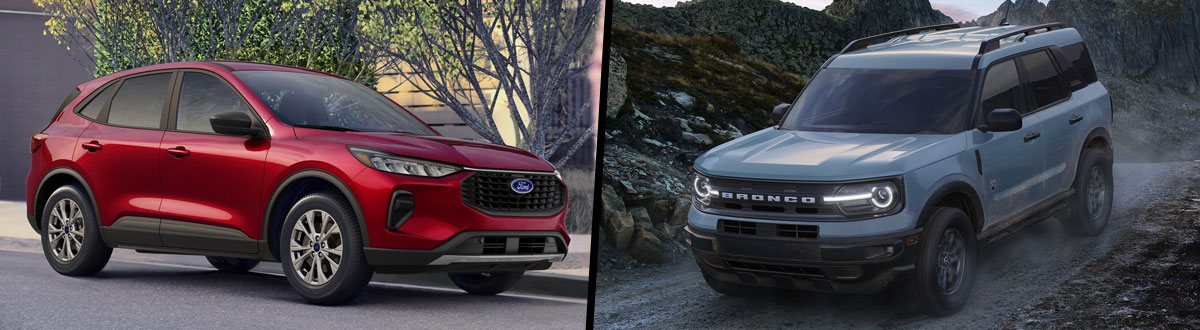 2024 Ford Escape vs 2024 Ford Bronco Sport