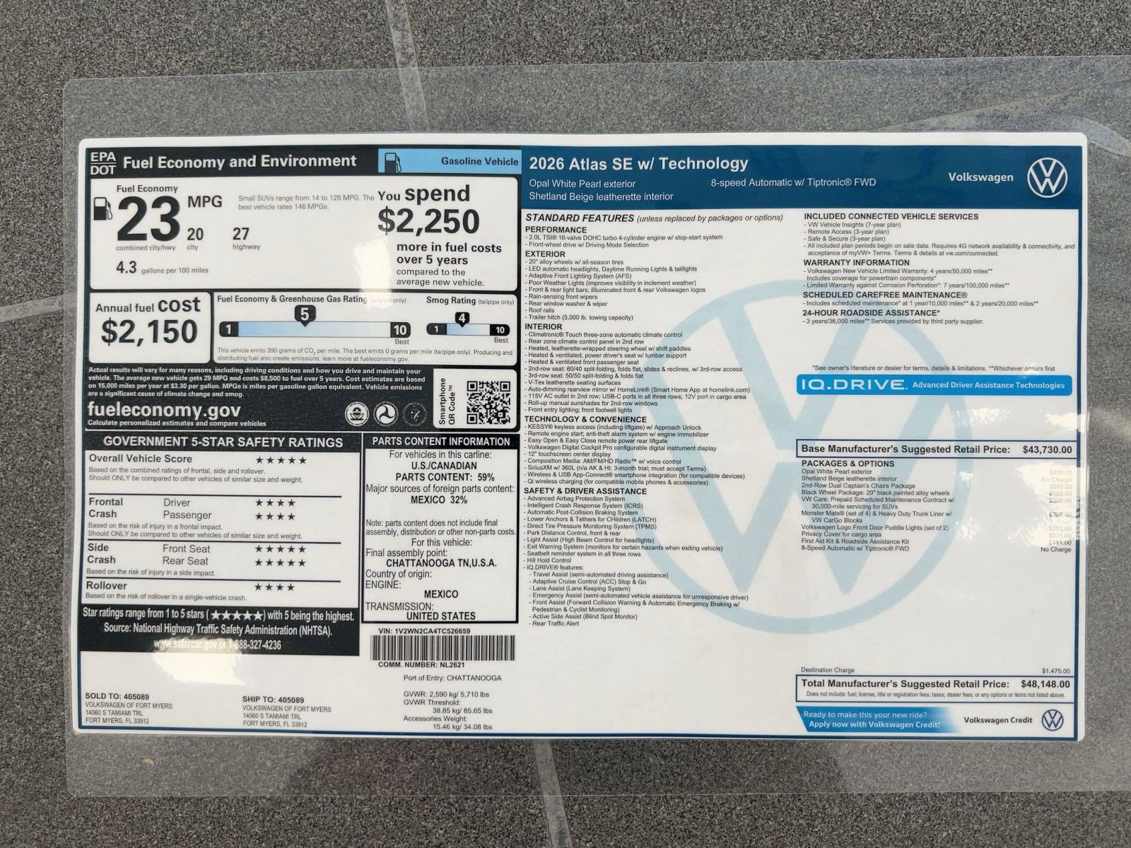 2026 Volkswagen Atlas SE w/Tech - Photo 30
