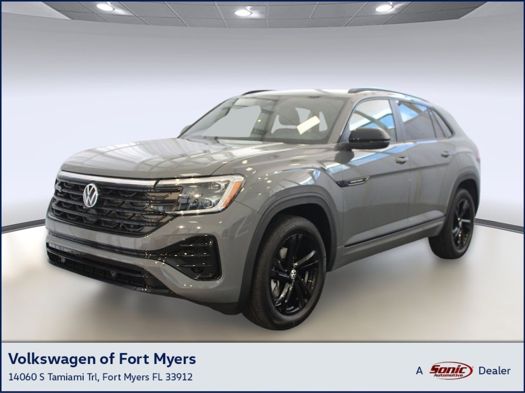 New 2026 Volkswagen Atlas Cross Sport 2.0T SEL R-Line Black SUV