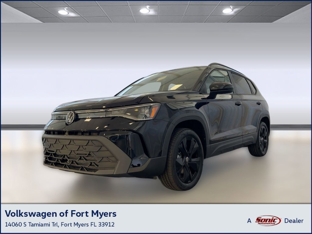 New 2026 Volkswagen Taos 1.5T SE Black SUV