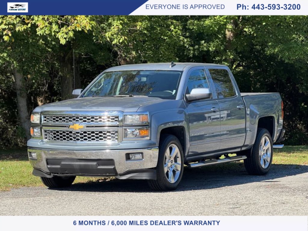 Used 2015 Chevrolet Silverado 1500 Crew Cab LT Pickup 4D 5 3/4 ft Truck Crew Cab