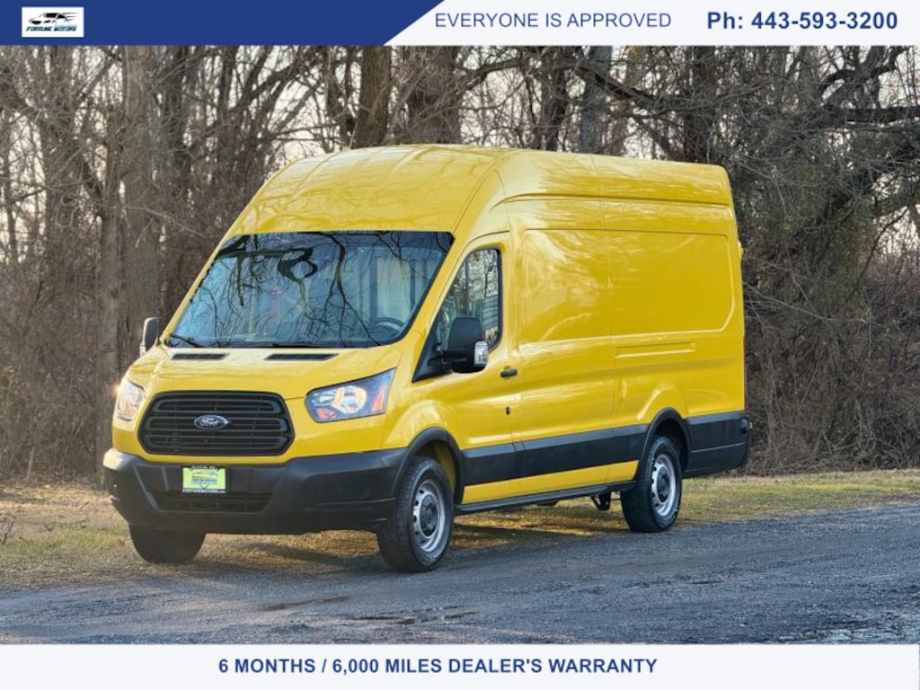 Used 2019 Ford Transit 250 Van Extended Length High Roof w/Sliding Side Door w/LW Van High Roof Ext. Cargo Van