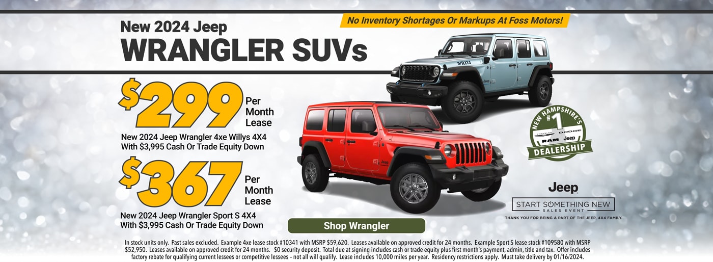 Foss Motors Jeep RAM Chrysler Dodge Dealer Portsmouth, Manchester NH