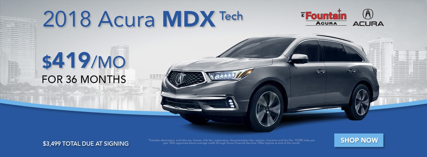 Fountain Acura New Acura dealership in Orlando, FL 32809