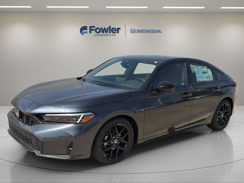 Meteorite Gray 2026 Honda Civic Hatchback Hatchback Front-Wheel Drive Continuously Variable Transmission