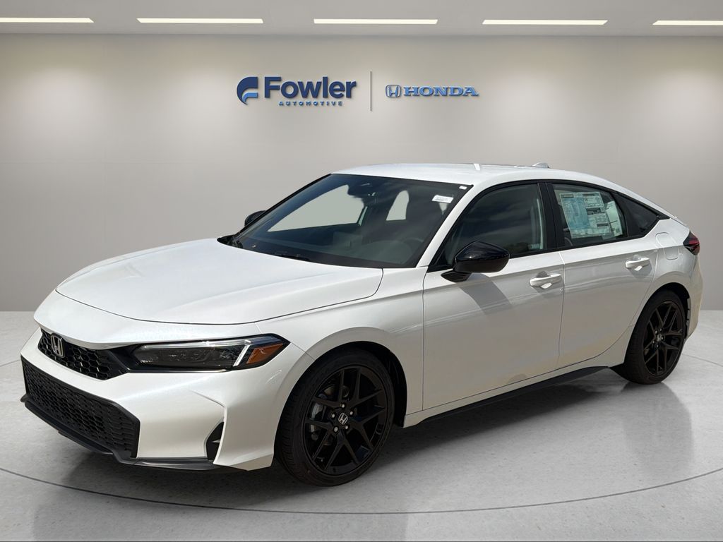 Platinum White Pearl 2026 Honda Civic Hatchback Hatchback Front-Wheel Drive Continuously Variable Transmission