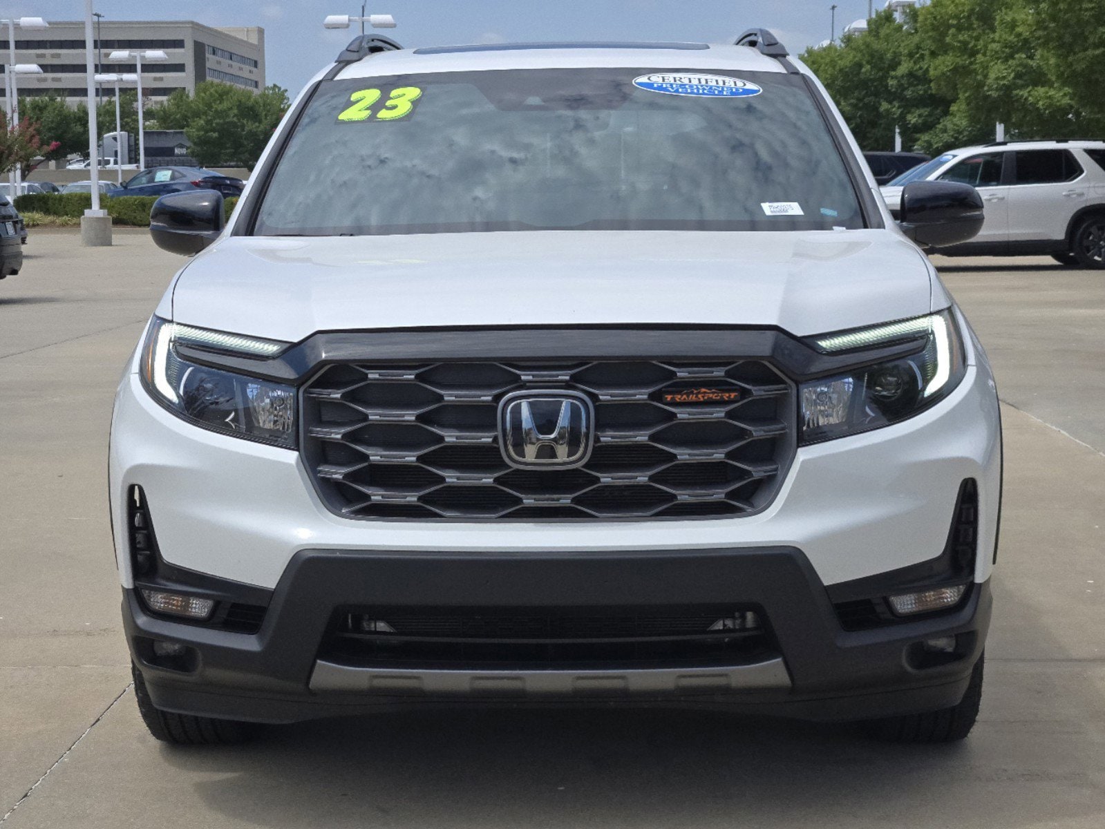 Certified 2023 Honda Passport TrailSport with VIN 5FNYF8H63PB037211 for sale in Norman, OK