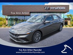 2026 Hyundai Elantra Hybrid Blue Sedan