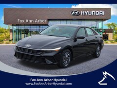 2026 Hyundai Elantra Hybrid Blue Sedan