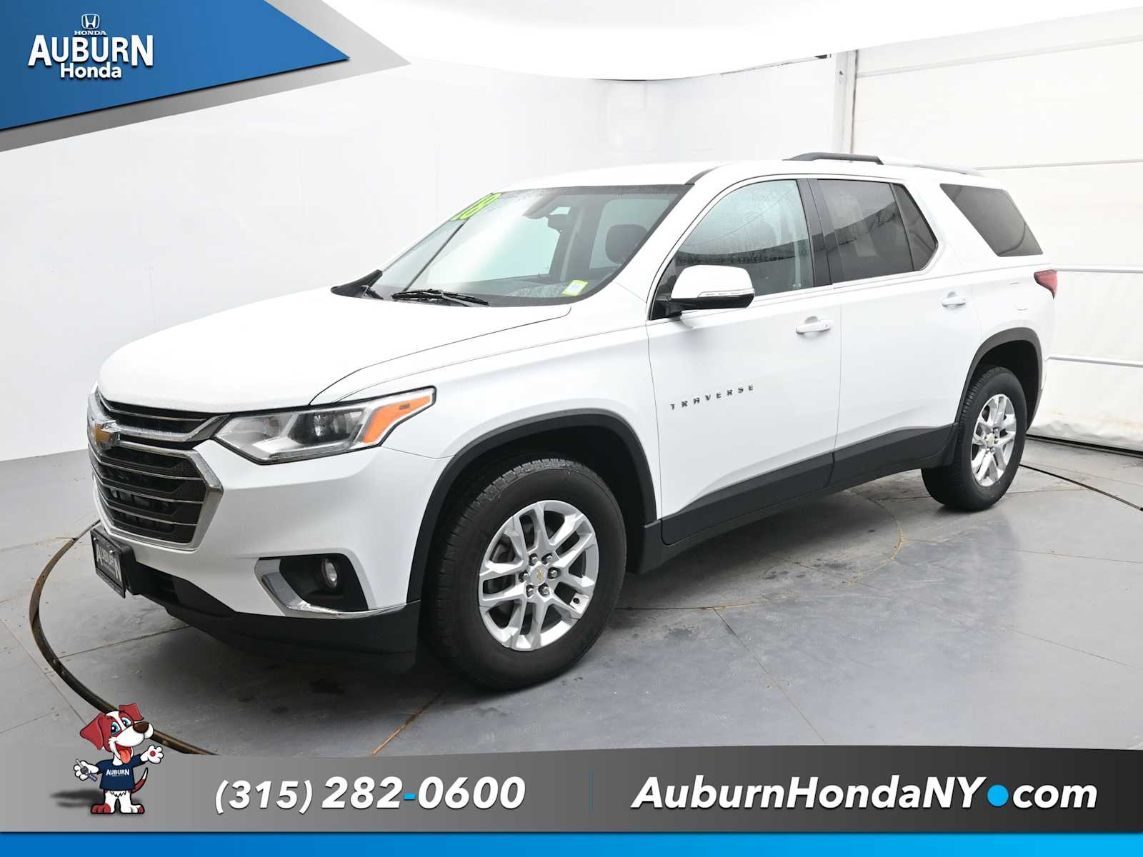 Used 2018 Chevrolet Traverse 1LT with VIN 1GNEVGKW7JJ285011 for sale in Auburn, NY
