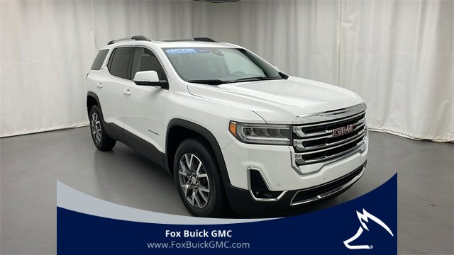Certified 2022 GMC Acadia SLT with VIN 1GKKNMLS7NZ165243 for sale in Farmington, MI