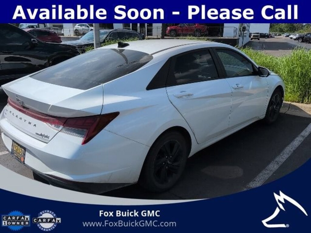 Used 2022 Hyundai Elantra Hybrid Blue Sedan