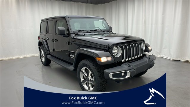 Used 2019 Jeep Wrangler Unlimited Sahara with VIN 1C4HJXEN3KW592426 for sale in Farmington, MI