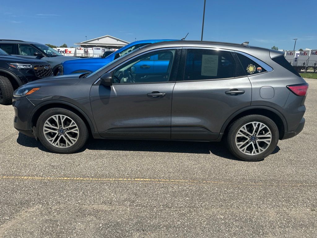 Used 2021 Ford Escape SEL with VIN 1FMCU0H62MUA57546 for sale in Cadillac, MI