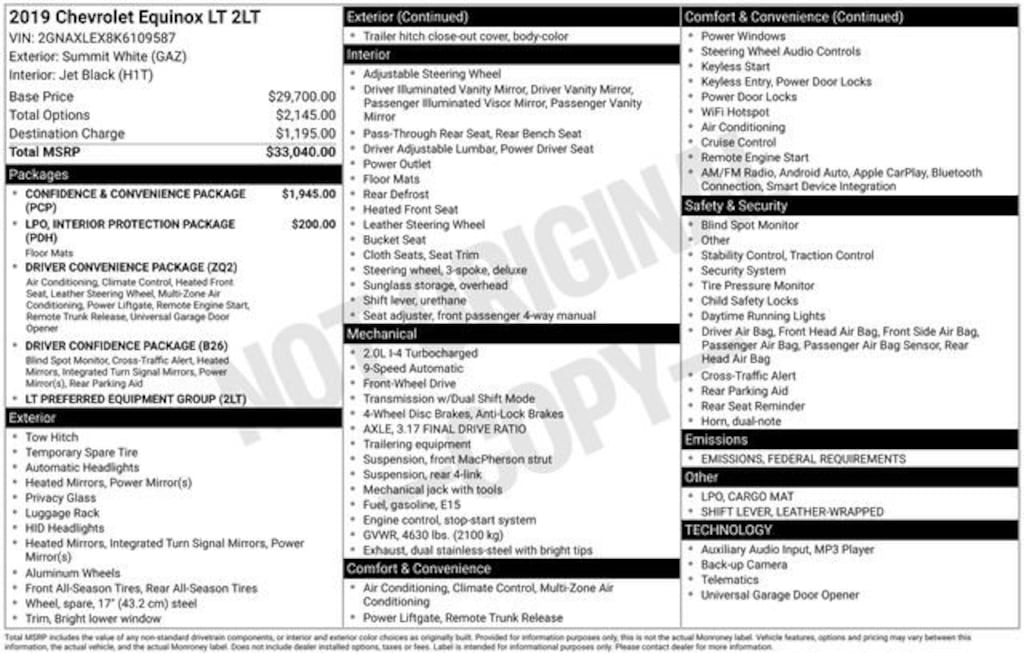 Used 2019 Chevrolet Equinox LT SUV