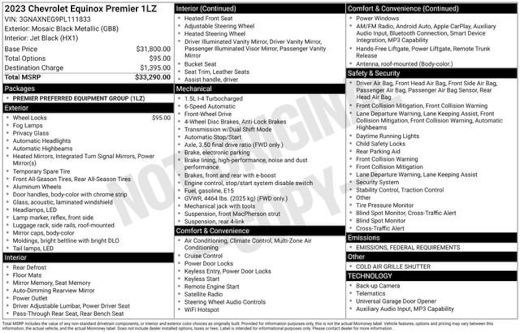 Used 2023 Chevrolet Equinox Premier SUV