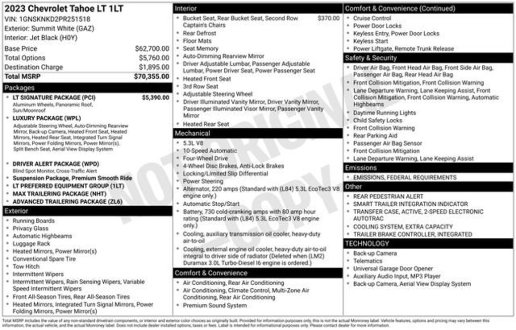 Used 2023 Chevrolet Tahoe LT SUV