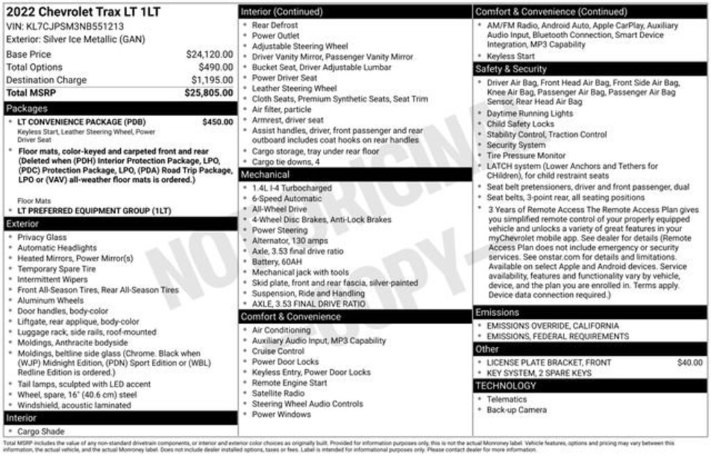 Used 2022 Chevrolet Trax LT SUV