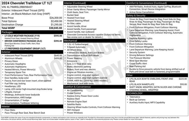 2024 Chevrolet TrailBlazer LT - Photo 31