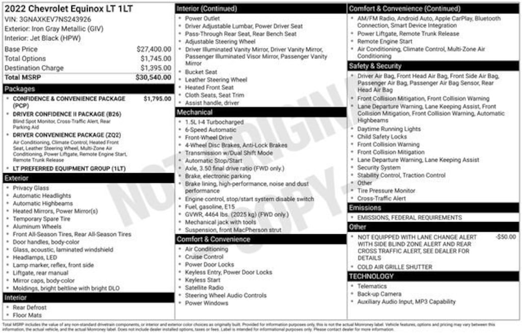 Used 2022 Chevrolet Equinox LT SUV