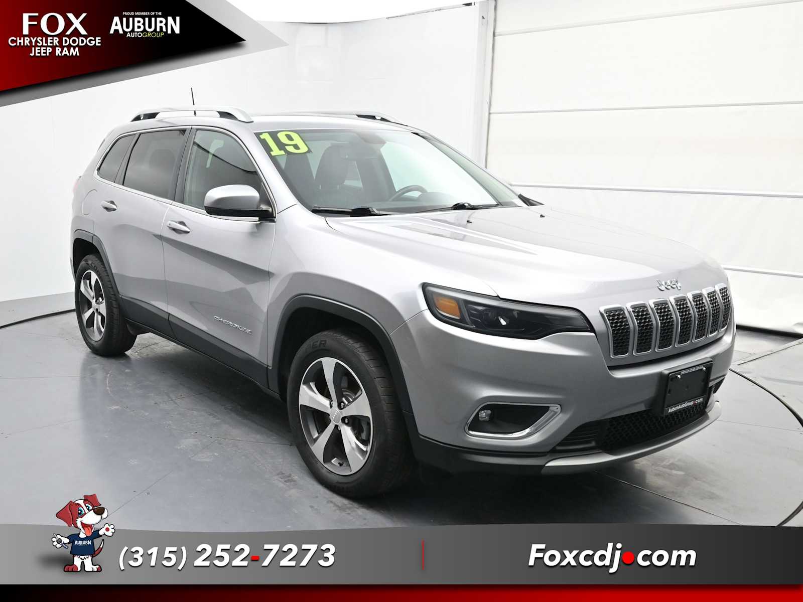 Used 2019 Jeep Cherokee Limited with VIN 1C4PJMDX5KD431102 for sale in Auburn, NY