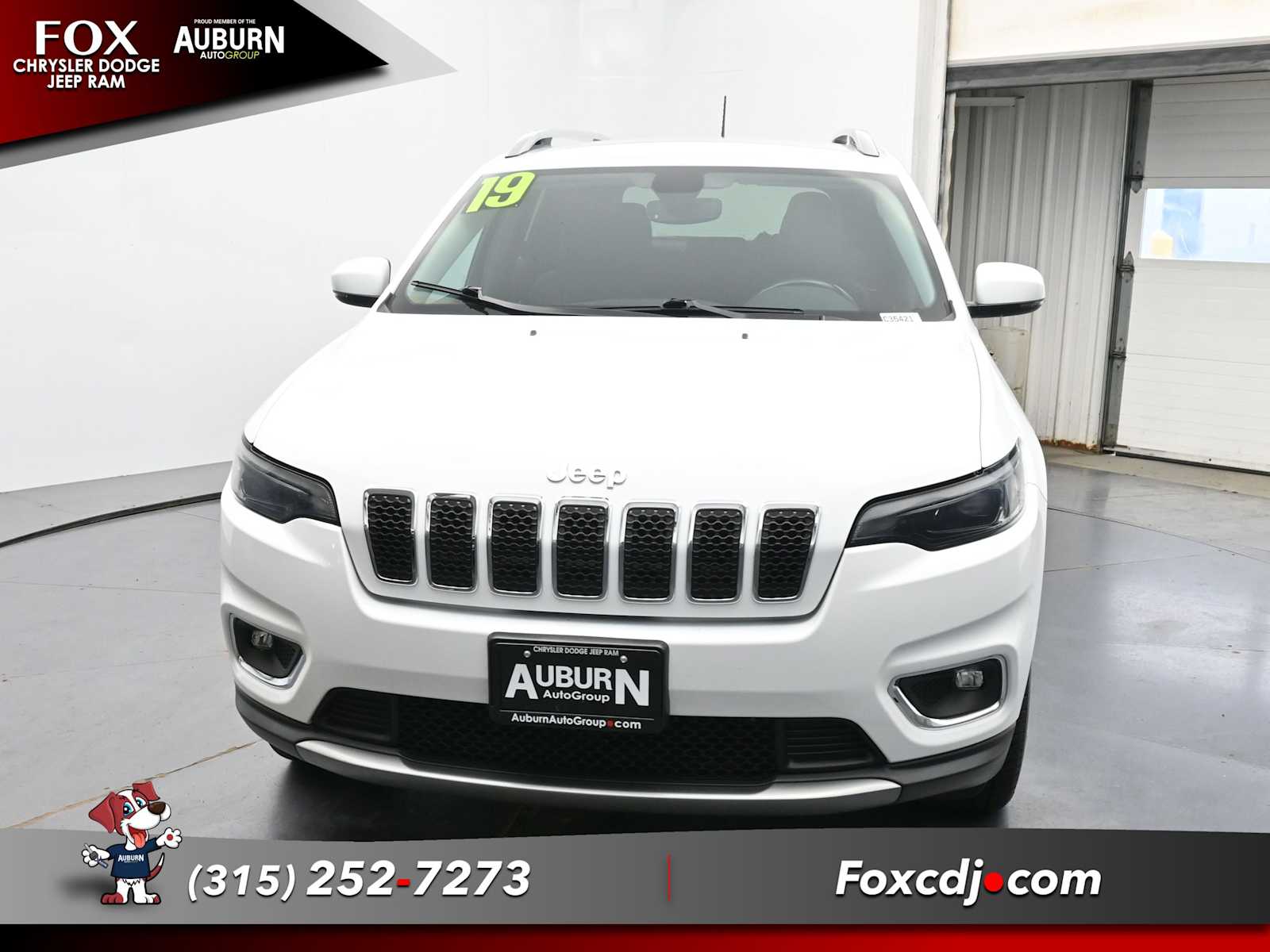 Used 2019 Jeep Cherokee Limited with VIN 1C4PJMDX7KD476123 for sale in Auburn, NY