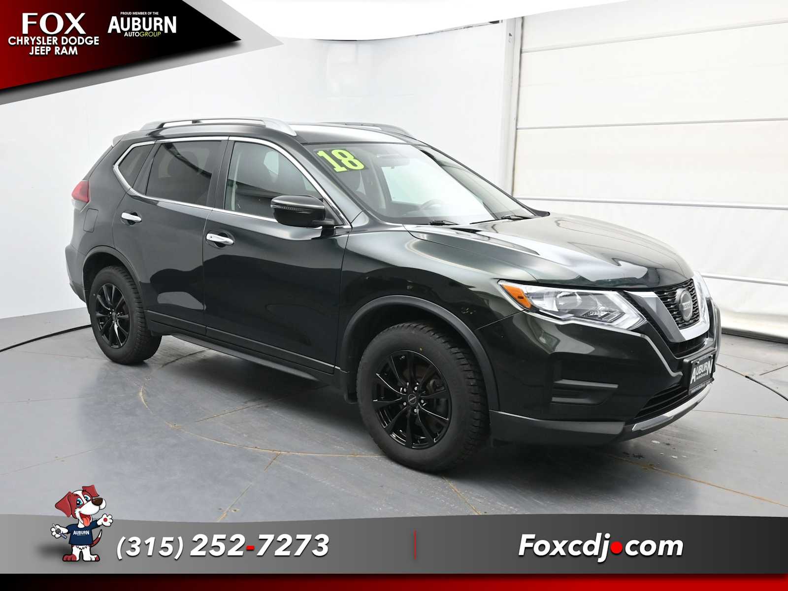Used 2018 Nissan Rogue SV with VIN 5N1AT2MV7JC732585 for sale in Auburn, NY