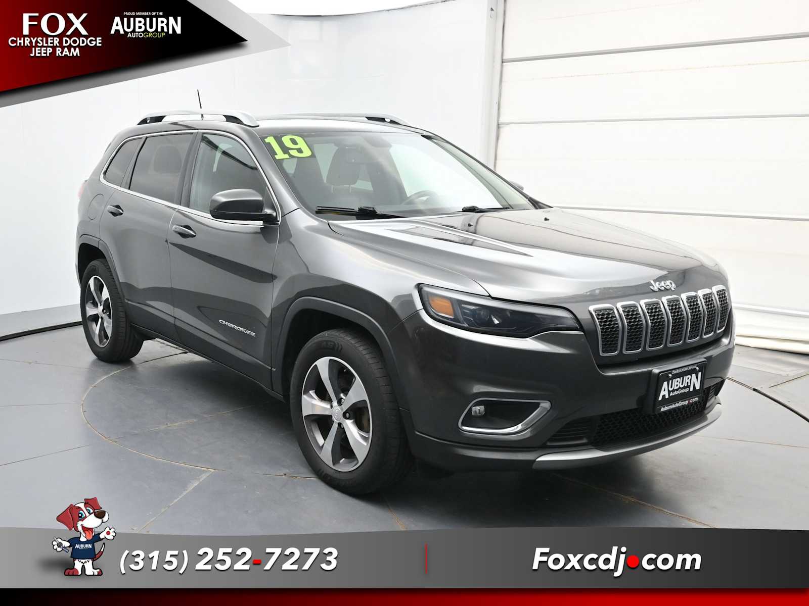 Used 2019 Jeep Cherokee Limited with VIN 1C4PJMDX0KD452469 for sale in Auburn, NY
