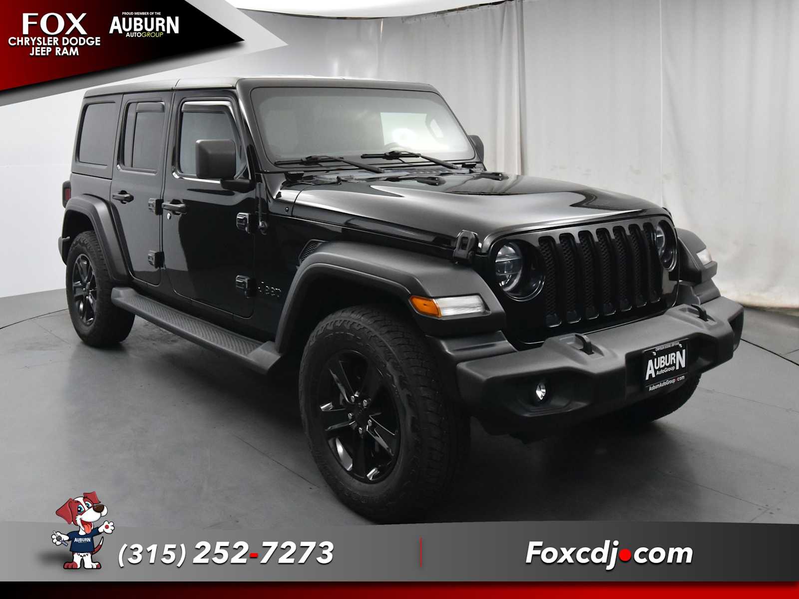 Used 2021 Jeep Wrangler Unlimited Altitude with VIN 1C4HJXDN8MW646436 for sale in Auburn, NY