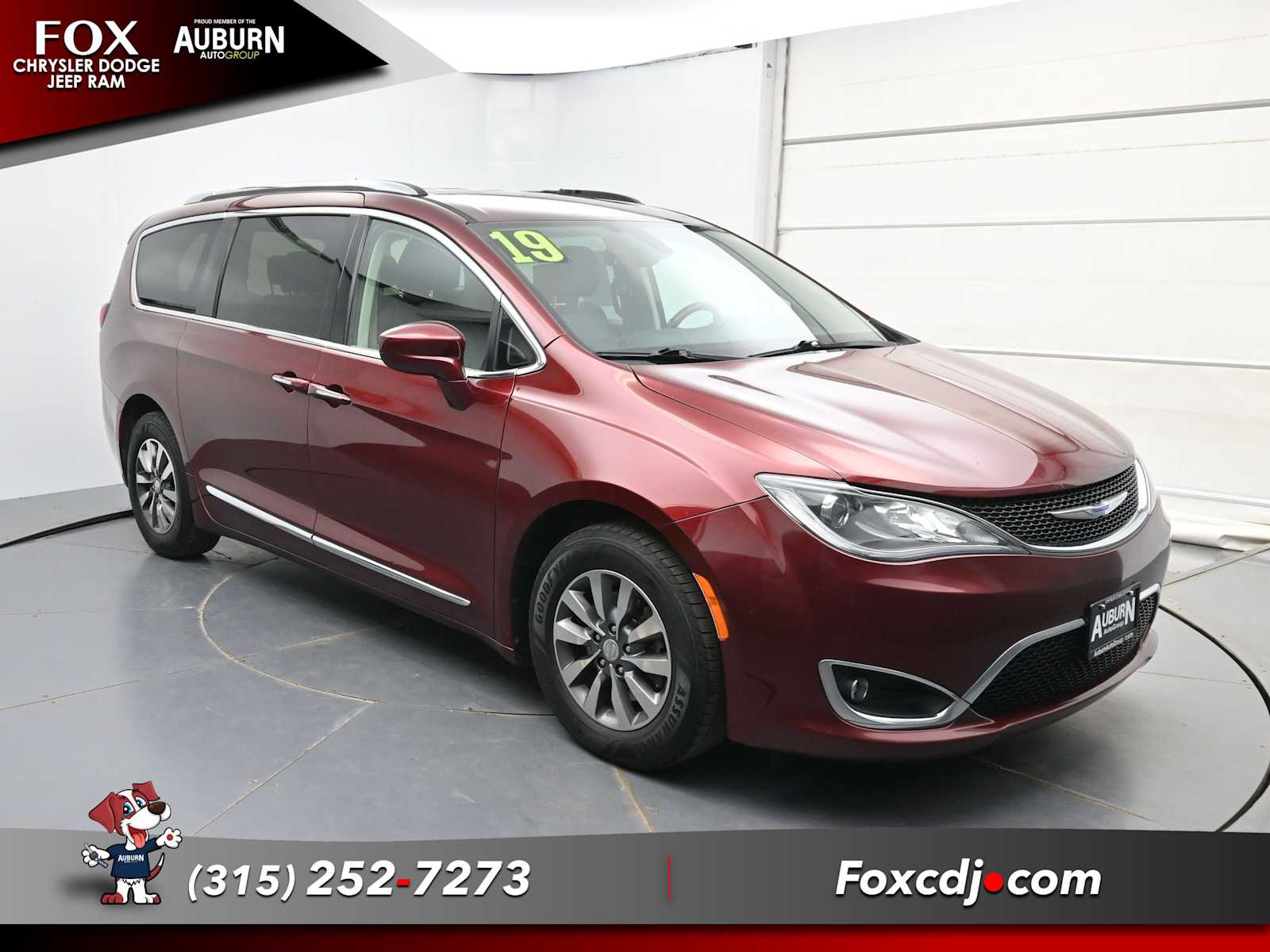 Used 2019 Chrysler Pacifica Touring L Plus with VIN 2C4RC1EGXKR628506 for sale in Auburn, NY