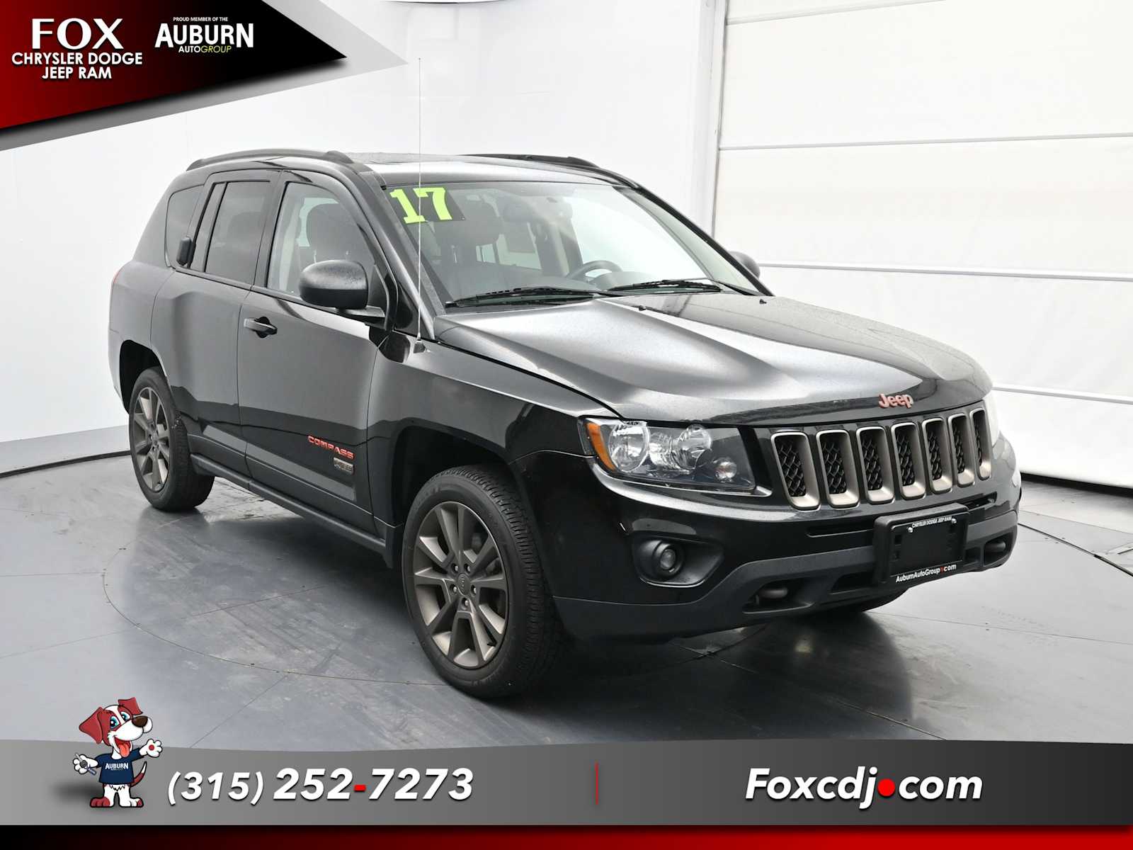 Used 2017 Jeep Compass 75th Anniversary Edition with VIN 1C4NJDBB4HD153347 for sale in Auburn, NY