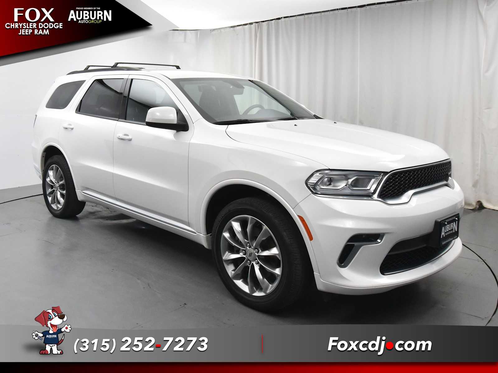 Used 2021 Dodge Durango SXT Plus with VIN 1C4RDJAG7MC832419 for sale in Auburn, NY