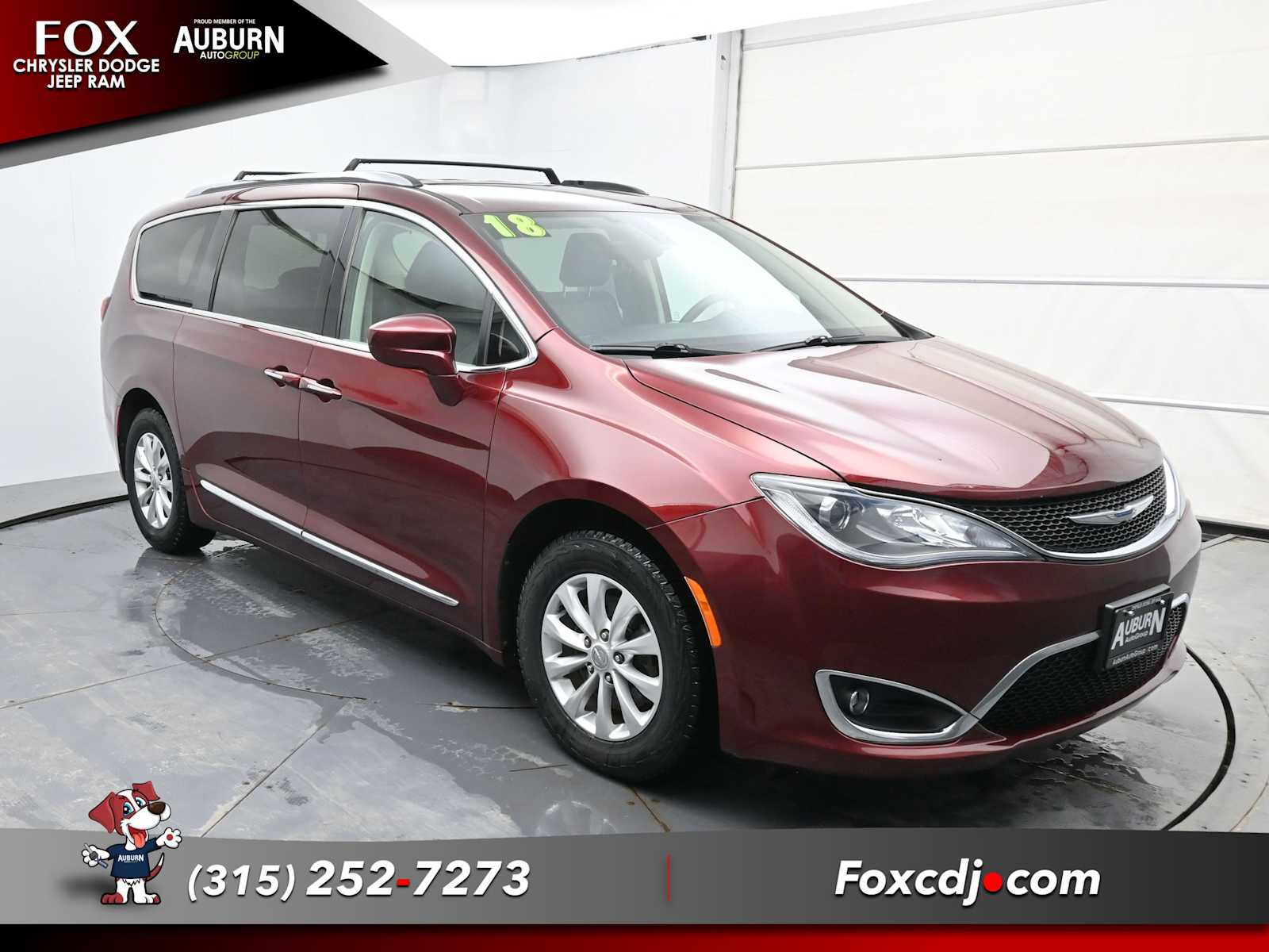 Used 2018 Chrysler Pacifica Touring L with VIN 2C4RC1BGXJR107577 for sale in Auburn, NY