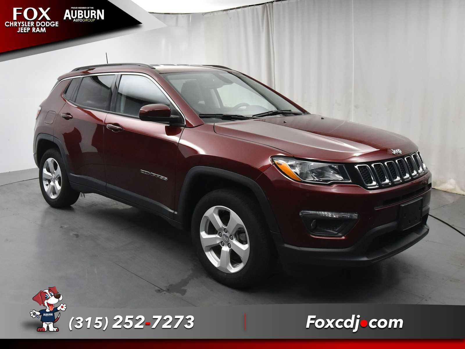 Used 2021 Jeep Compass Latitude with VIN 3C4NJDBB5MT500351 for sale in Auburn, NY