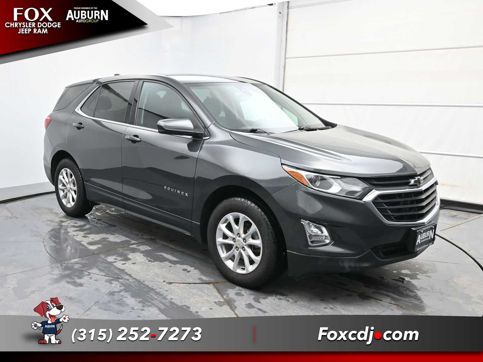Used 2020 Chevrolet Equinox LT with VIN 3GNAXUEV8LS573101 for sale in Auburn, NY