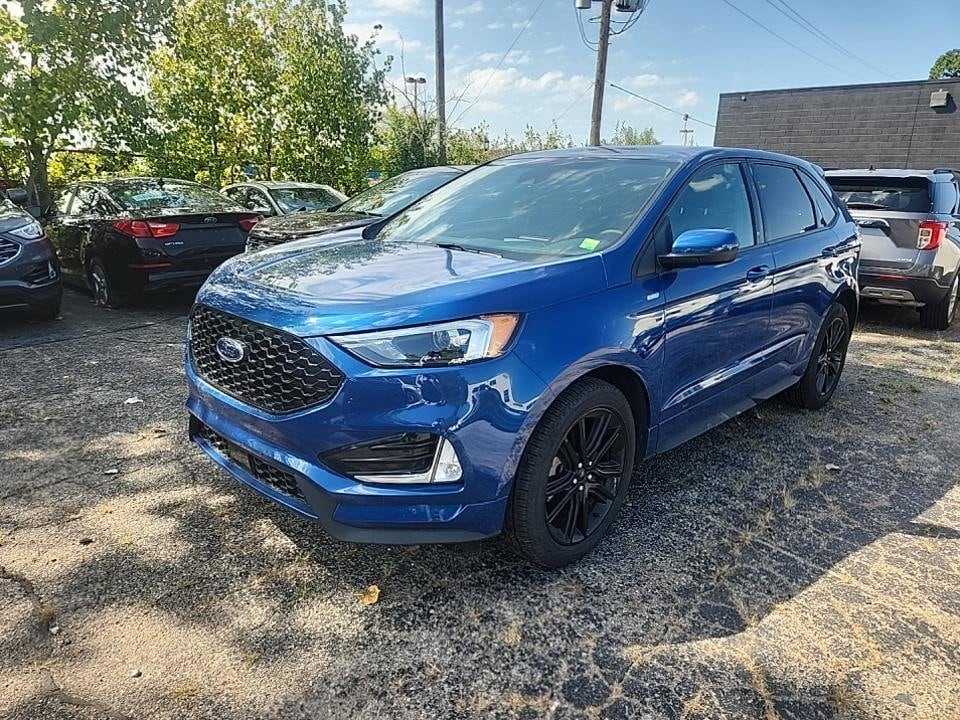 Certified 2021 Ford Edge ST-Line with VIN 2FMPK4J96MBA11727 for sale in Traverse City, MI