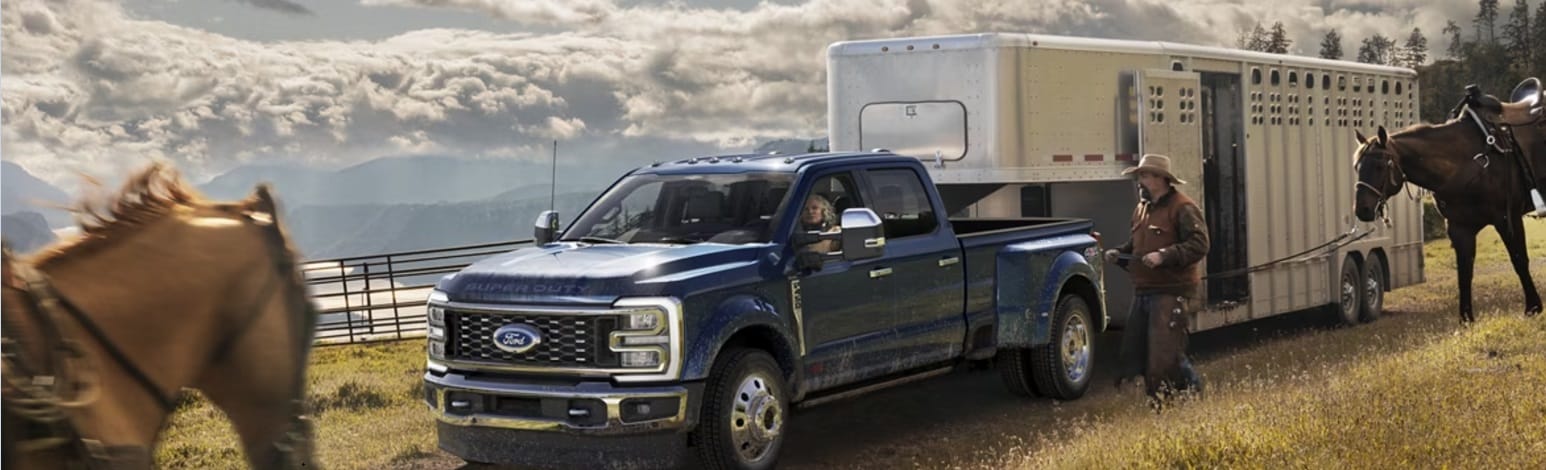 Ford F-350 Towing a Trailer