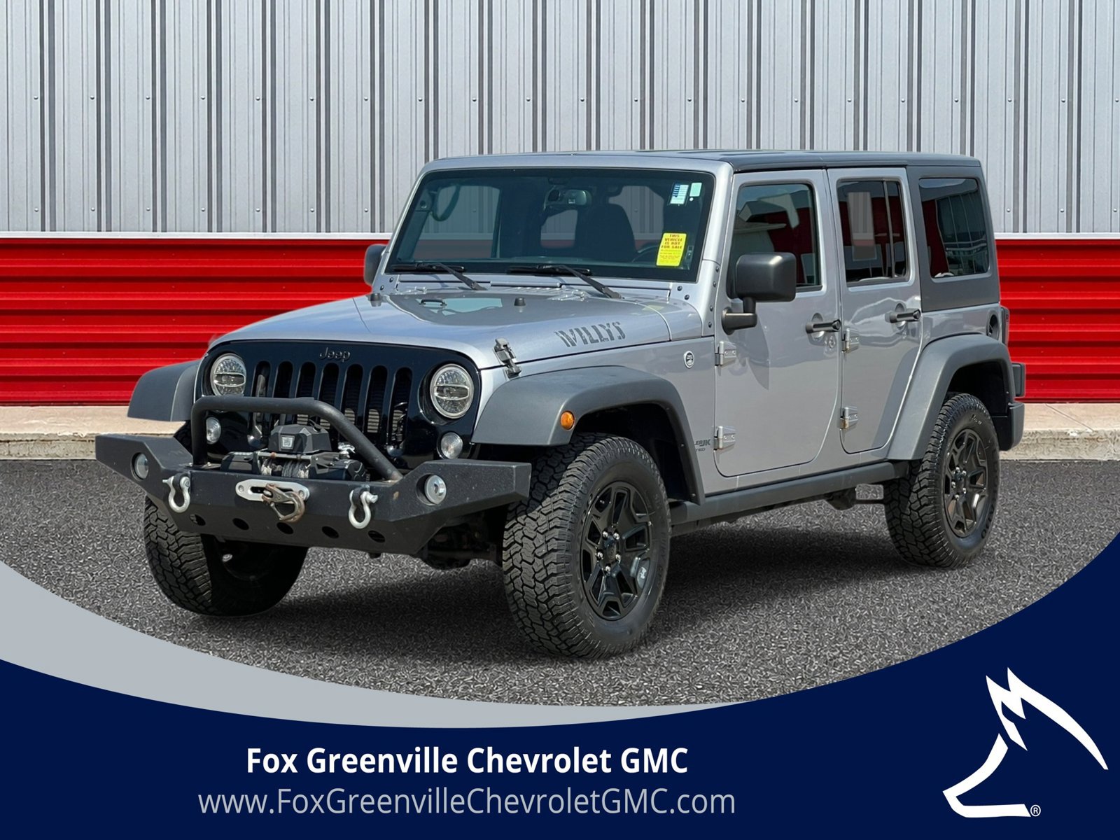 Used 2018 Jeep Wrangler JK Unlimited Willys Wheeler with VIN 1C4BJWDG9JL818455 for sale in Greenville, MI