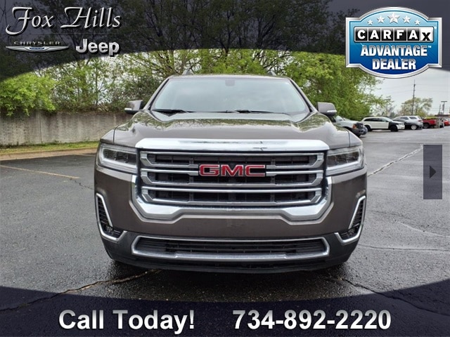 Used 2020 GMC Acadia SLT with VIN 1GKKNUL49LZ215963 for sale in Plymouth, MI