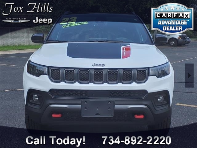 Certified 2023 Jeep Compass Trailhawk with VIN 3C4NJDDNXPT511521 for sale in Plymouth, MI