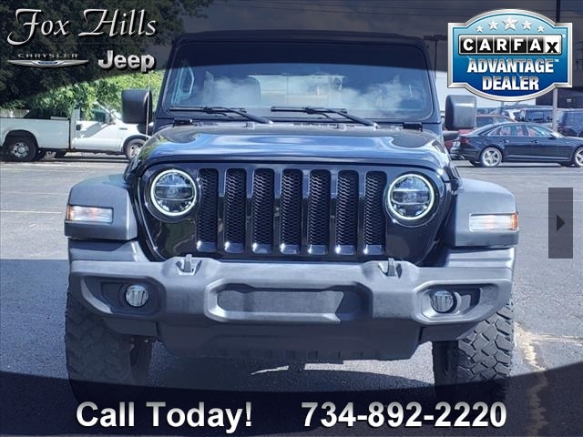 Certified 2020 Jeep Wrangler Unlimited Willys with VIN 1C4HJXDN5LW238006 for sale in Plymouth, MI