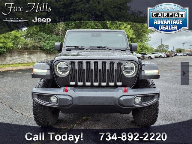 Used 2022 Jeep Wrangler Unlimited Rubicon with VIN 1C4HJXFG0NW113710 for sale in Plymouth, MI