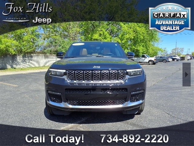 Certified 2023 Jeep Grand Cherokee L Summit Reserve with VIN 1C4RJKEG0P8713921 for sale in Plymouth, MI