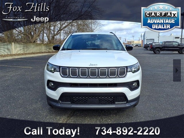 Used 2022 Jeep Compass Latitude Lux with VIN 3C4NJDFBXNT169360 for sale in Plymouth, MI