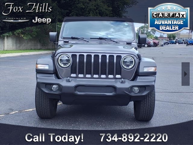 Certified 2020 Jeep Wrangler Sport S with VIN 1C4GJXAG9LW221906 for sale in Plymouth, MI