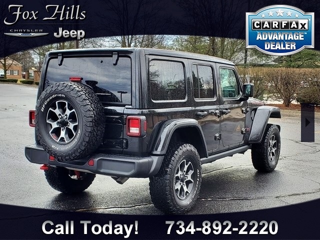 Used 2023 Jeep Wrangler 4-Door Rubicon with VIN 1C4HJXFG5PW592824 for sale in Plymouth, MI