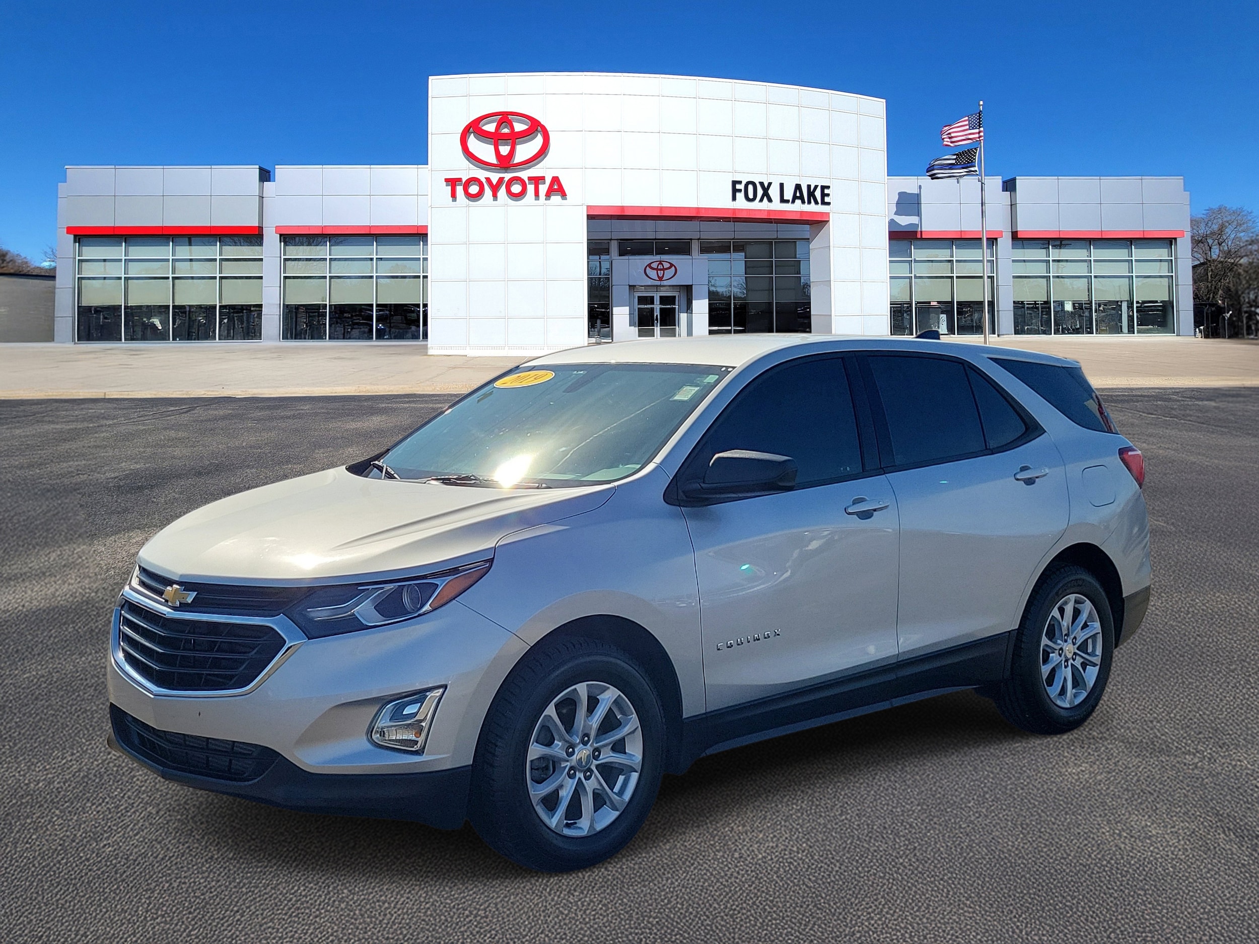 Used 2019 Chevrolet Equinox LS with VIN 3GNAXHEV8KS568440 for sale in Fox Lake, IL